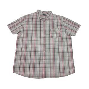 Oakley Men's 2XL Shirt Button Up‎ Regular Fit Multicolor Plaid Short Sleeve